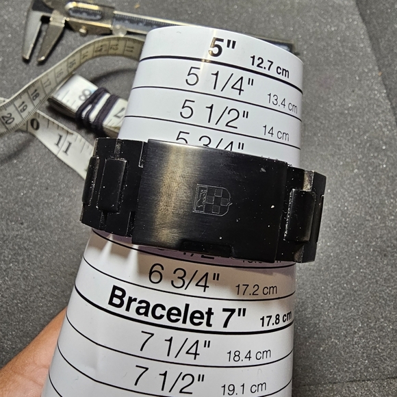 Vince Camuto Quartz Watch VC/1009BLBK The Master Blue Aluminum Black Ion-Plated - Picture 10 of 10